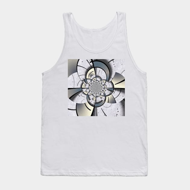 Geometric fractal Tank Top by rolffimages